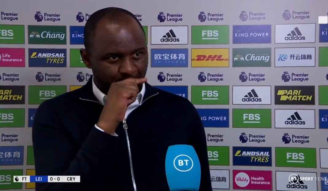 Vieira tentang hasil imbang Palace Patrick Vieira Ungkap Apa Kekurangan Crystal Palace Usai Ditahan Imbang Leicester