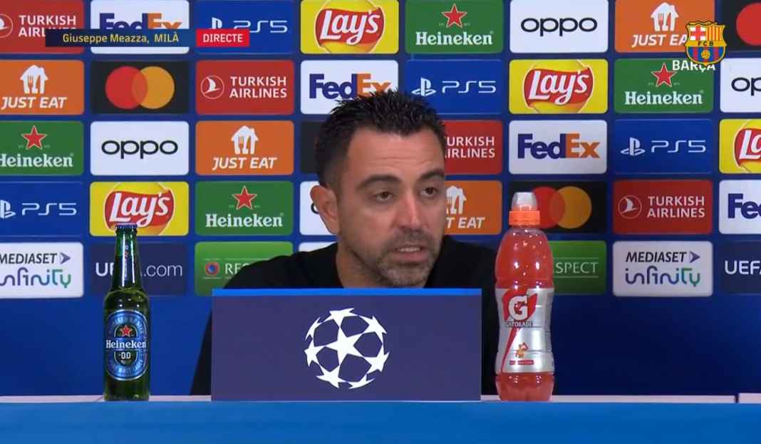 Xavi kecam kemenangan kontroversi Inter Xavi Kecam Kemenangan Ilegal Inter Milan, Tuding VAR Tak Adil Pada Barcelona