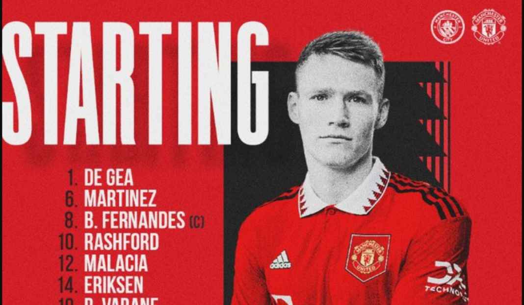 starting xi Man Utd Ronaldo Dicadangkan, Fans Man Utd Makin Optimis Menang Atas Man City