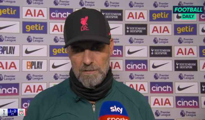Klopp usai kemenangan Liverpool Jurgen Klopp Jelaskan Selebrasi Liarnya Usai Kemenangan Liverpool Atas Spurs