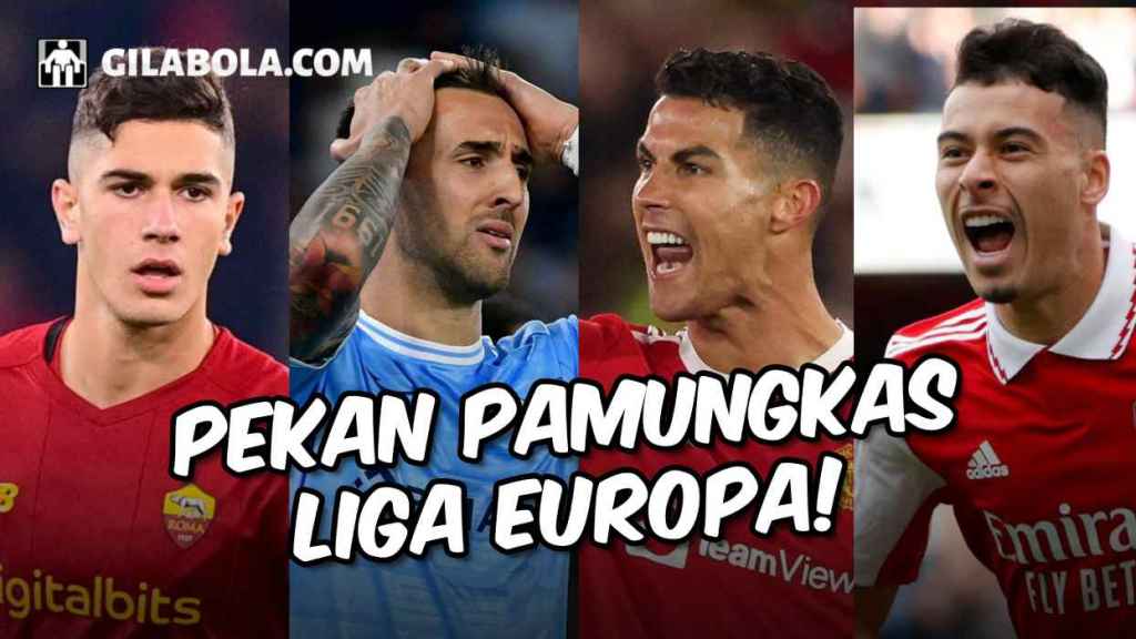 Peluang Man United, Arsenal, Roma dan Lazio di Pekan 6 Liga Europa 20222023 - gilabola