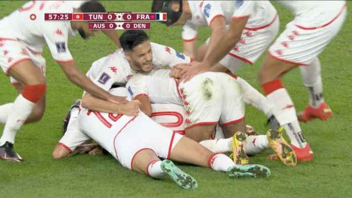 Kasihan Tunisia, Cuma 2 Menit Lolos ke 16 Besar Piala Dunia, Habis Itu Merosot Lagi ke Urutan 3 Grup D