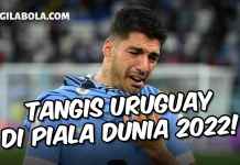 Pecah tangis Luis Suarez saat menyadari kemenangan timnya Uruguay menjadi sia-sia, didepak oleh Korea Selatan di Piala Dunia 2022
