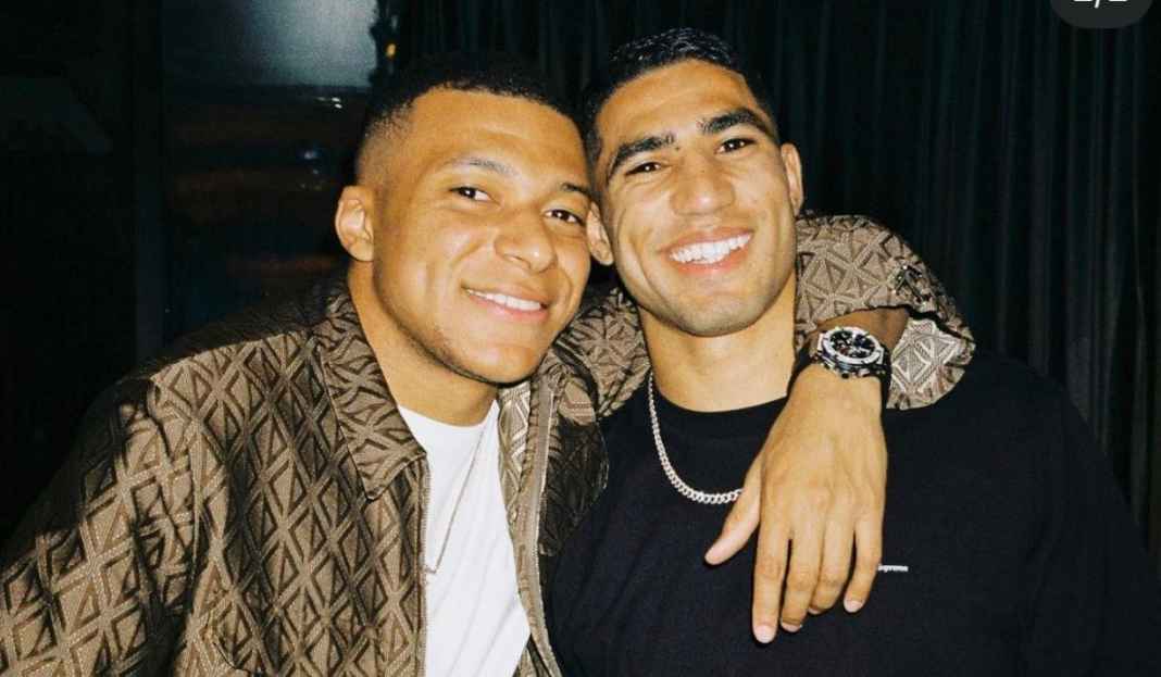 Kylian Mbappe dan Achraf Hakimi, PSG