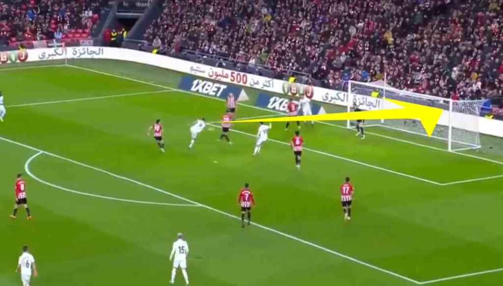 Athletic Bilbao vs Real Madrid, gol Karim Benzema