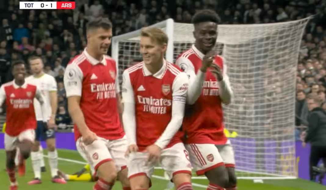 Bukayo Saka rayakan gol kontra Spurs Tanpa Casemiro, Bisa Hentikan Ledakan Dahsyat Meriam London, Setan Merah?