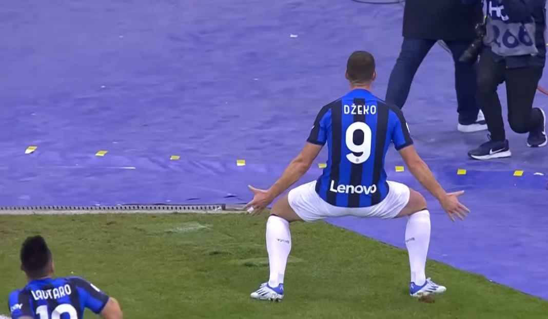 Edin Dzeko rayakan gol ke gawang Milan Inter Milan Intip Peluang Tembus Dua Besar Jelang Laga Kontra Tim Peringkat ke-12