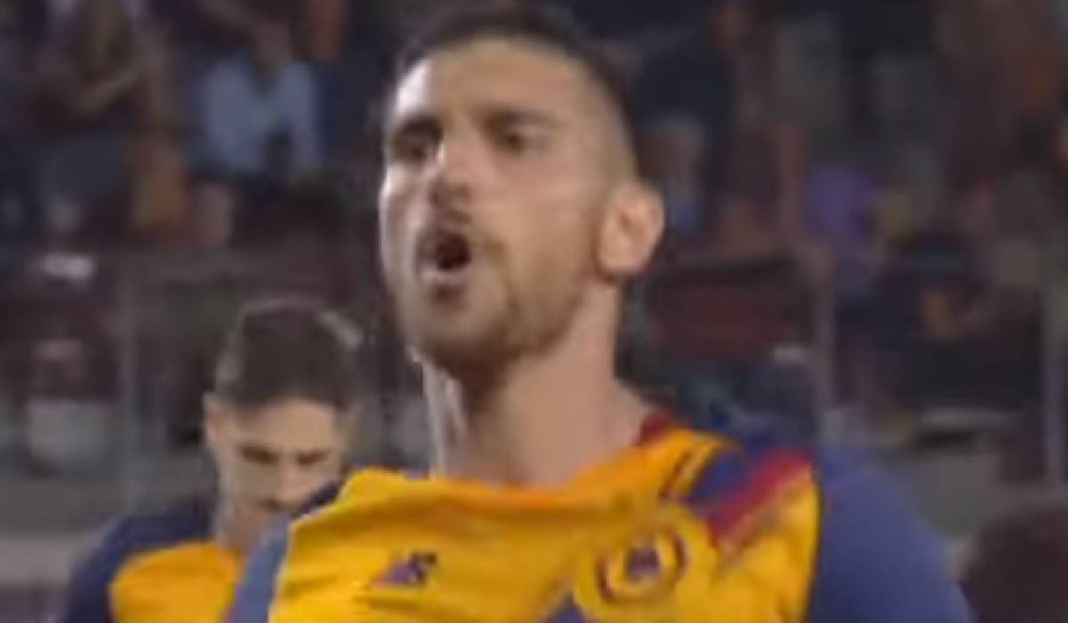 Lorenzo Pellegrini Selebrasi Saat Berhasil Cetak Gol untuk AS Roma AS Roma Dapat Kabar Baik Jelang Laga Big Match