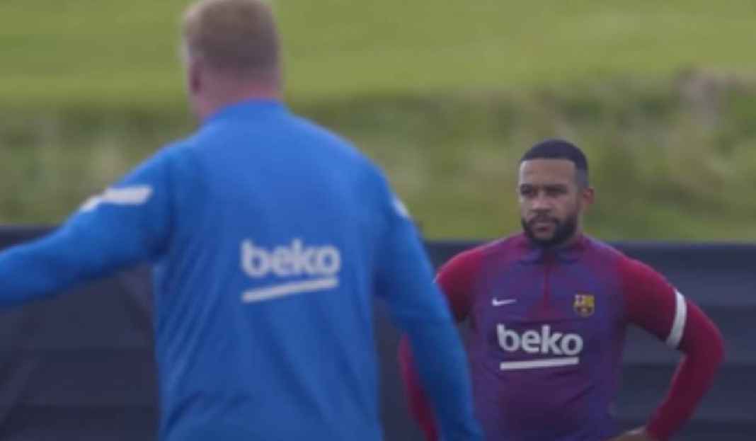Memphis Depay Sedang Latihan di Barcelona Memphis Depay Buka Peluang Tinggalkan Barcelona