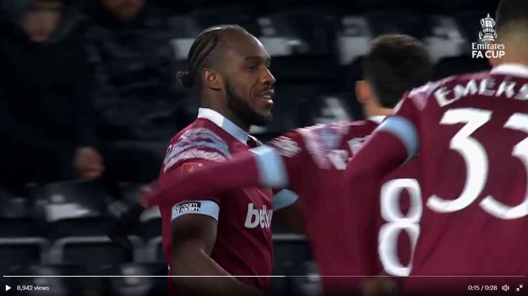 Michail Antonio, West Ham United West Ham Lolos ke Putaran Kelima Piala FA, Dapat Hadiah Ketemu Bekas Tim David Moyes