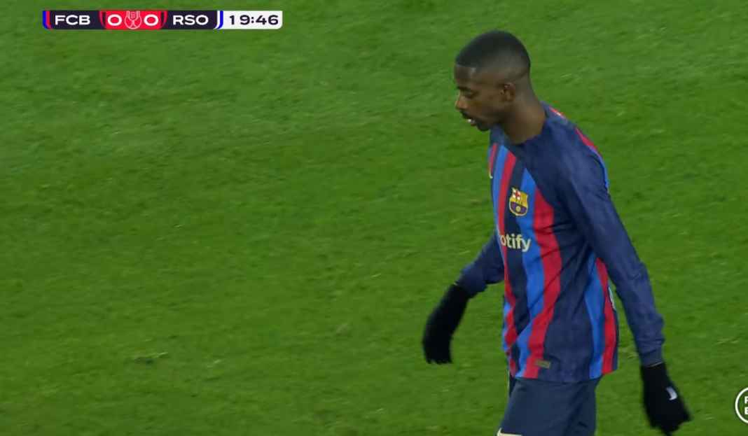 Ousmane Dembele di laga kontra Real Sociedad Raksasa Catalan Incar Delapan Kemenangan Beruntun Saat Tandang ke Markas Girona