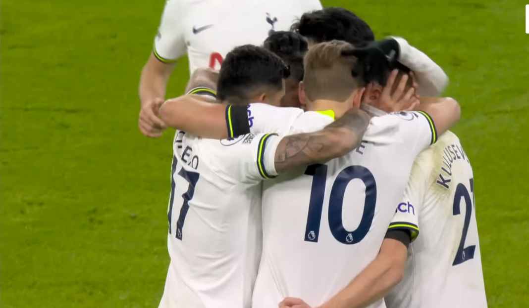 Tottenham rayakan gol Dejan Kulusevski Awas Tottenham, Kalau Kalah, Empat Besar Makin Jauh, Bakal Disalip The Cottagers