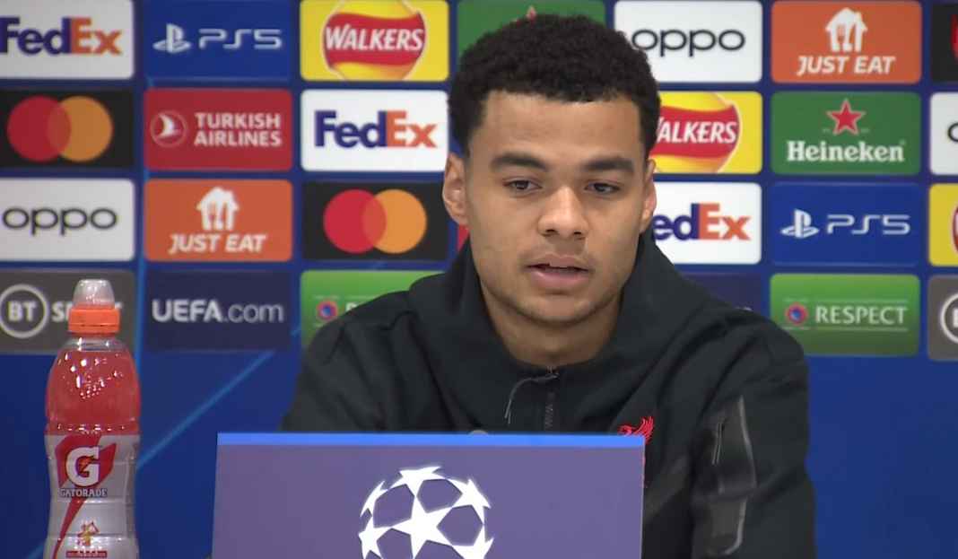 Cody Gakpo di konferensi pers Liverpool Cody Gakpo Sesumbar Liverpool Bakal Menang Saat Jamu Real Madrid di Liga Champions