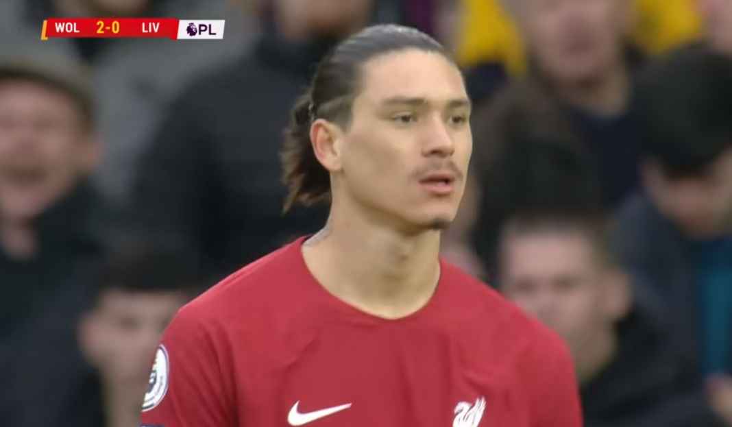 Darwin Nunez di laga kontra Wolves Prediksi Liga Inggris : Liverpool Hadapi Derby Dengan Tanpa Kemenangan di Tahun 2023