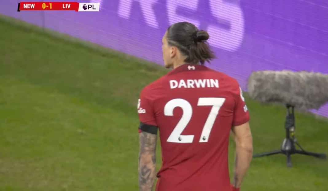 Darwin Nunez rayakan gol Liverpool Prediksi Liverpool vs Real Madrid, The Reds Kalah di Lima dari Enam Pertemuan Terakhir