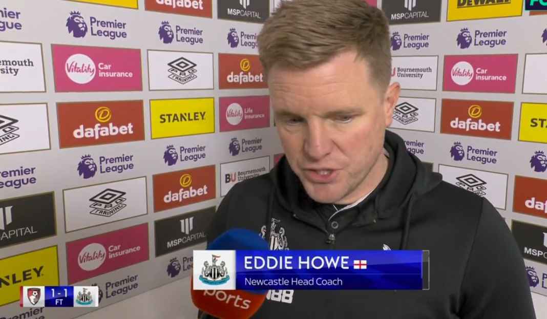 Eddie Howe tentang hasil imbang Newcastle Eddie Howe Akui Newcastle United Tak Bermain Cukup Baik Untuk Bisa Menang