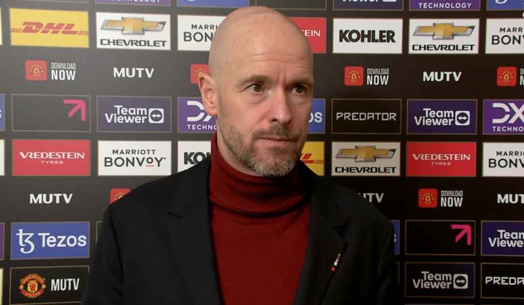 Erik ten Hag tentang hasil imbang Manchester United Erik ten Hag Kecewa Berat Lihat Cara Kebobolan Dua Gol Manchester United