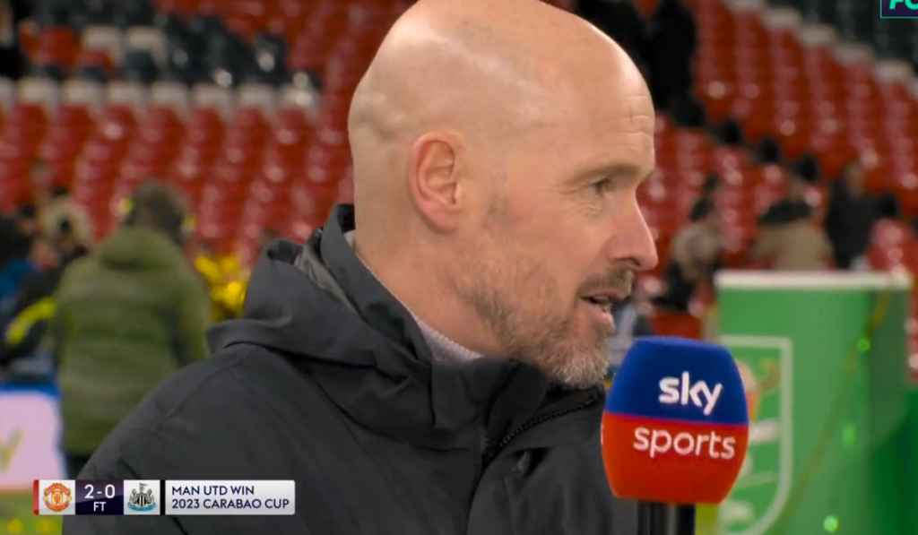 Erik ten Hag Bangga Dengan Para Pemain Manchester United Usai Juara Piala Liga