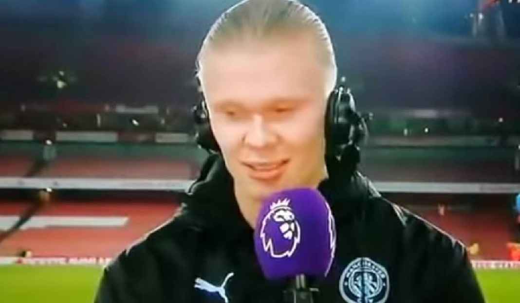 Erling Haaland Wawancara Usai Lawan Arsenal Reaksi Erling Haaland Usai Bantu Manchester City Bekuk Arsenal
