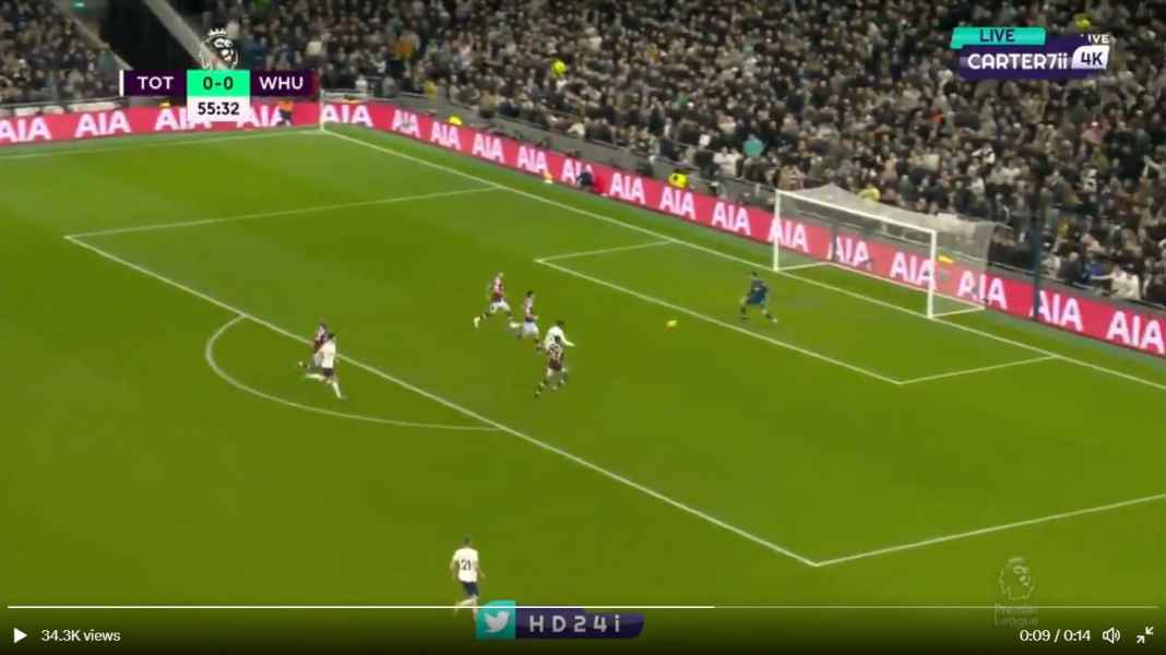 Gol Emerson Royal ke gawang West Ham Emerson Royal dan Son Heung-min Bawa Tottenham Lompati Posisi Newcastle United
