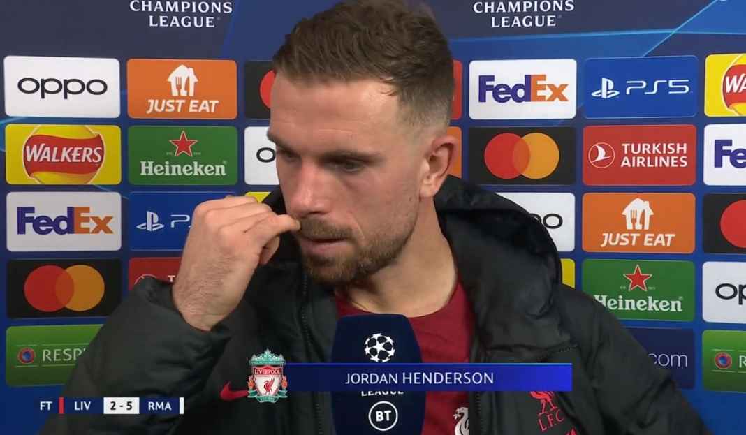 Jordan Henderson usai kekalahan Liverpool Jordan Henderson Mengaku Frustrasi, Akui Liverpool Bikin Terlalu Banyak Kesalahan