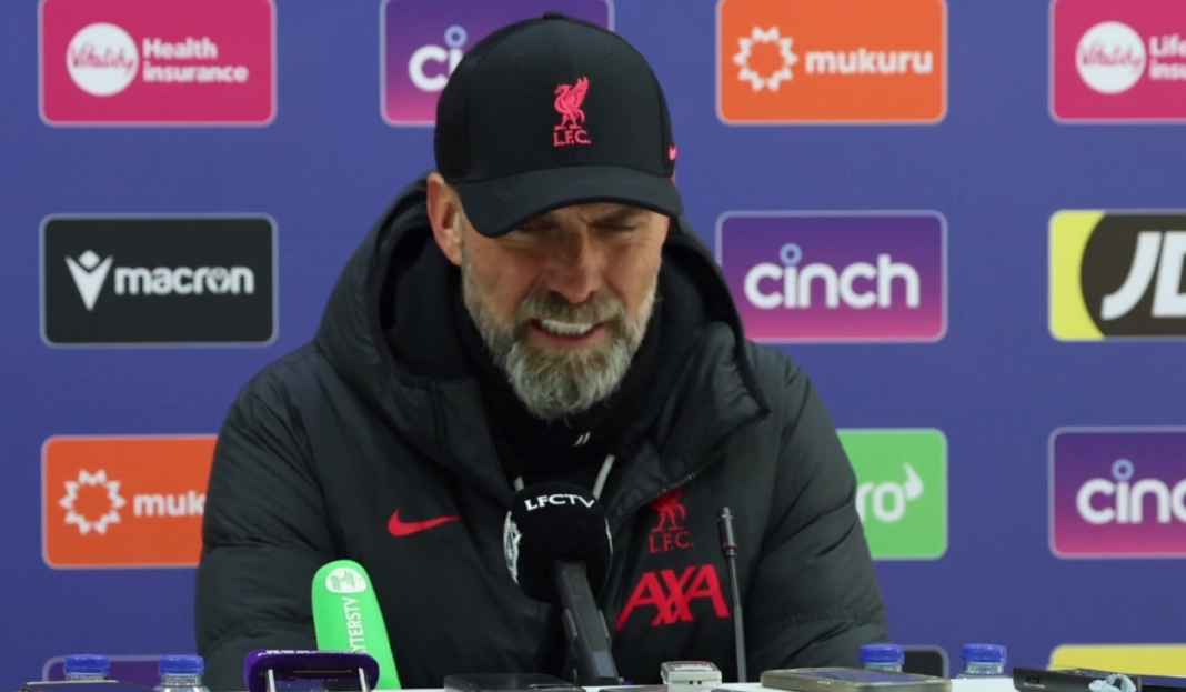 Jurgen Klopp tentang hasil imbang Liverpool Jurgen Klopp Minta Liverpool Terus Maju Usai Hasil Imbang Kontra Crystal Palace