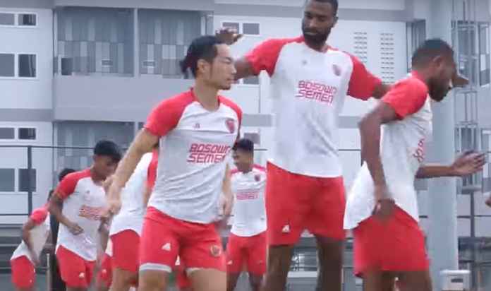 Latihan Skuad PSM Makassar Jelang Menjamu Persik