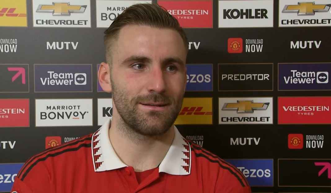Luke Shaw di wawancara pasca laga Manchester United Luke Shaw Puji Dukungan Publik Tuan Rumah Usai Kemenangan Manchester United Tadi Malam