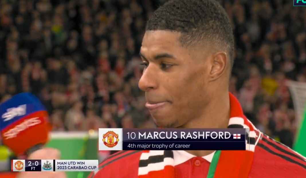 Marcus Rashford usai kemenangan Manchester United Marcus Rashford Merasa Luar Biasa Usai Kemenangan Manchester United di Piala Liga