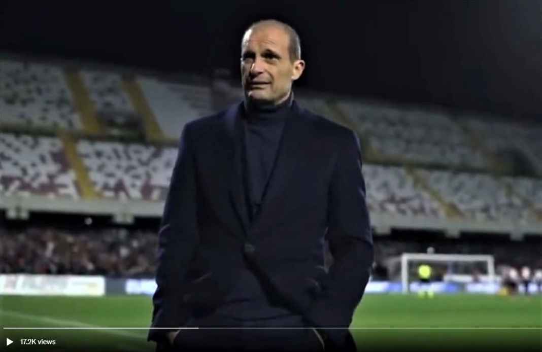 Massimiliano Allegri saat pertandingan di Salernitana Gak Mau Jantungan, Pelatih Juventus Belakangi Lapangan Saat Penalti Dusan Vlahovic