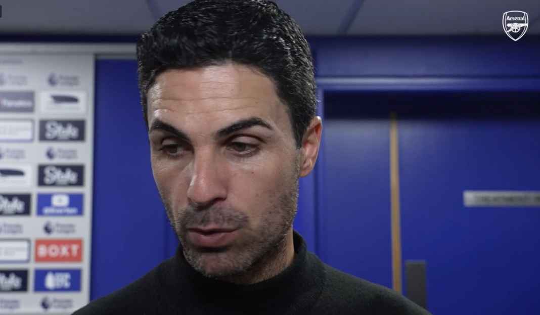 Mikel Arteta di wawancara pasca laga Arsenal Mikel Arteta Berbesar Hati, Akui Everton Lebih Pantas Menang Ketimbang Timnya
