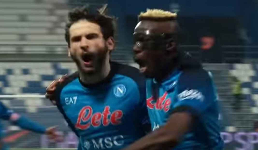 Selebrasi Gol Victor Osimhen dan Khvicha Kvaratskhelia Luciano Spalletti Punya Harapan Tinggi untuk Duo Napoli di Liga Champions