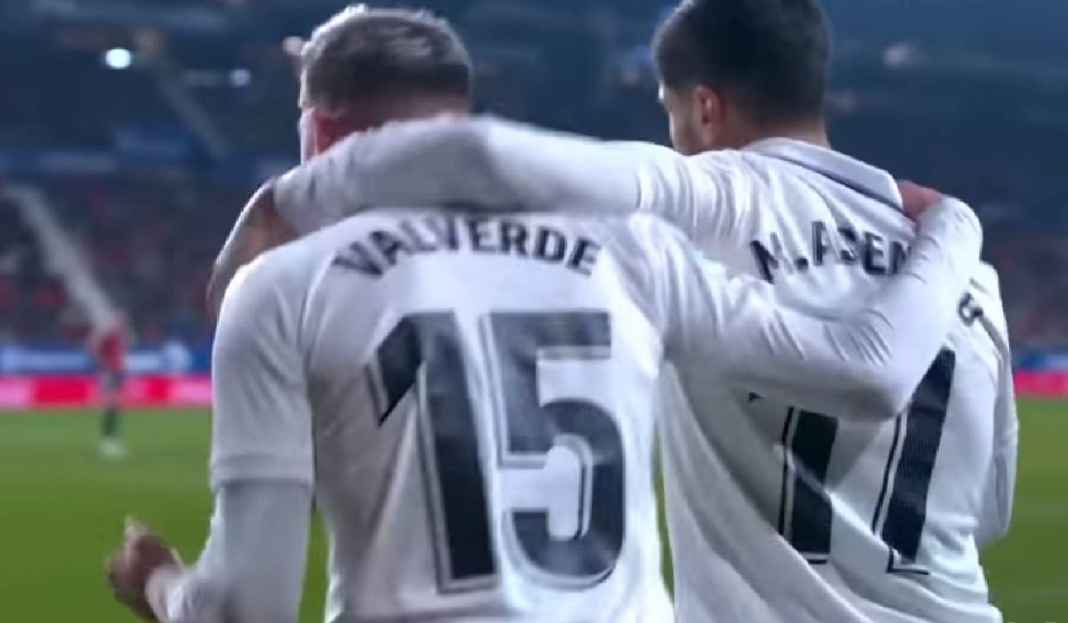 Selebrasi Pemain real Madrid Setelah Berhasil Jebol Gawang Osasuna Liverpool vs Real Madrid, Awas! Pasukan Carlo Ancelotti Bisa Menyakiti di Anfield