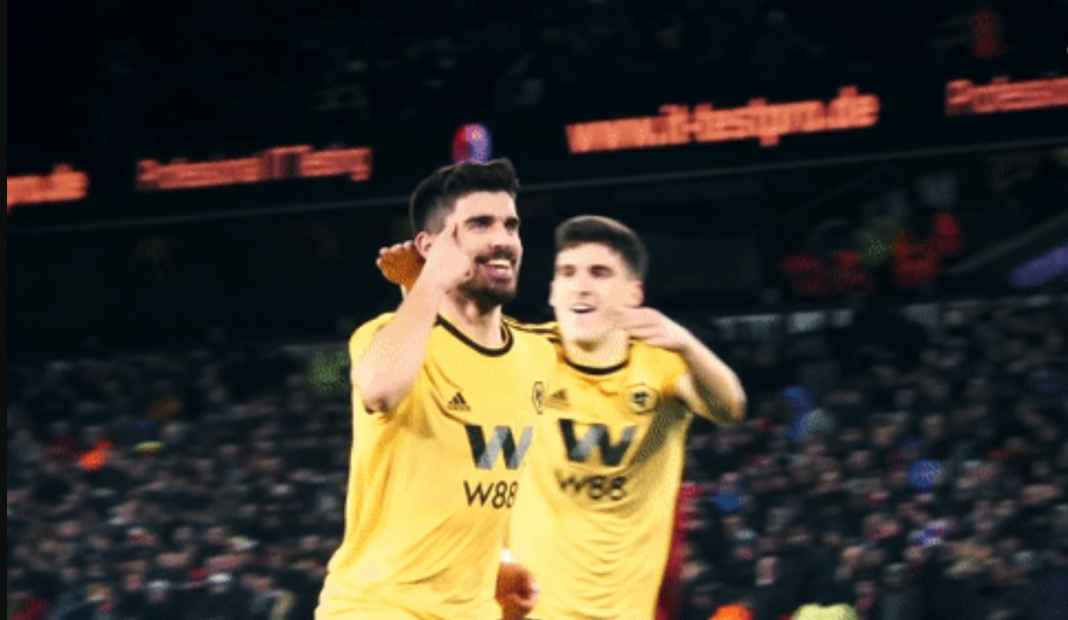 Selebrasi Ruben Neves yang dicontek oleh Marcus Rashford