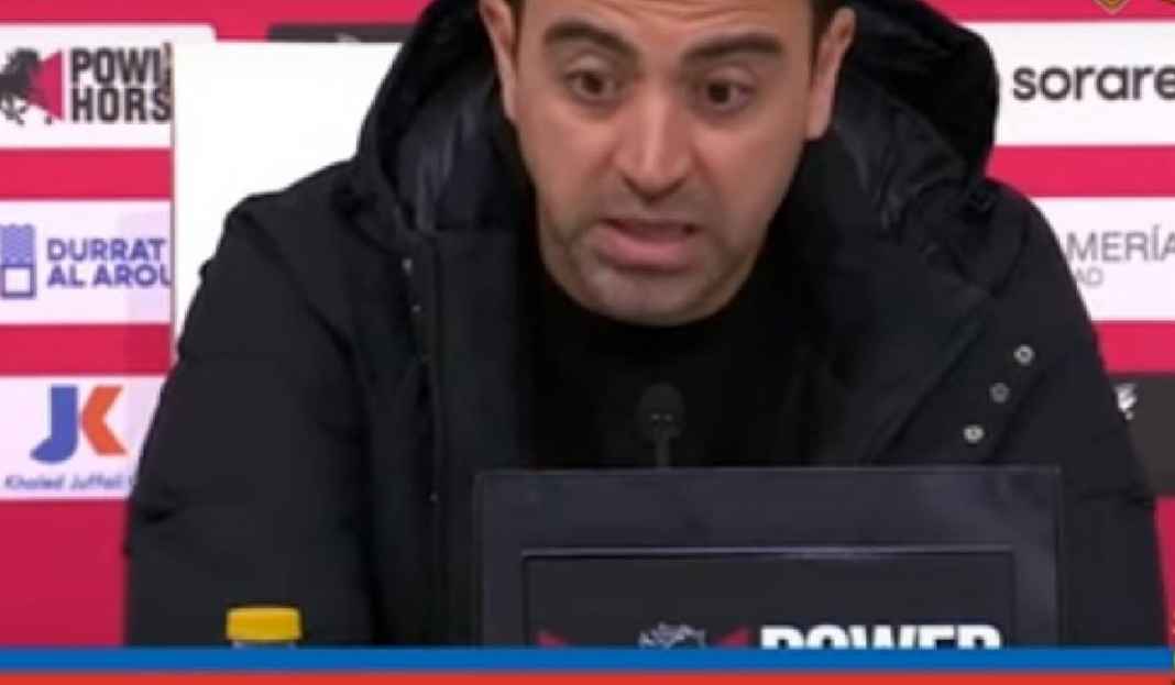 Xavi Hernandez Konferensi Pers Usai Lawan Almeria Barcelona Tumbang dari Tim Papan Bawah, Xavi Hernandez Ngamuk!