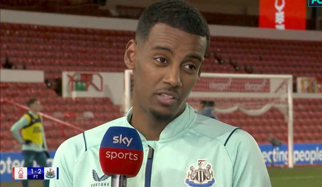 Alexander Isak dalam wawancara usai pertandingan Alexander Isak Sanjung Karakter Hebat Newcastle Usai Tundukkan Nottingham Forest