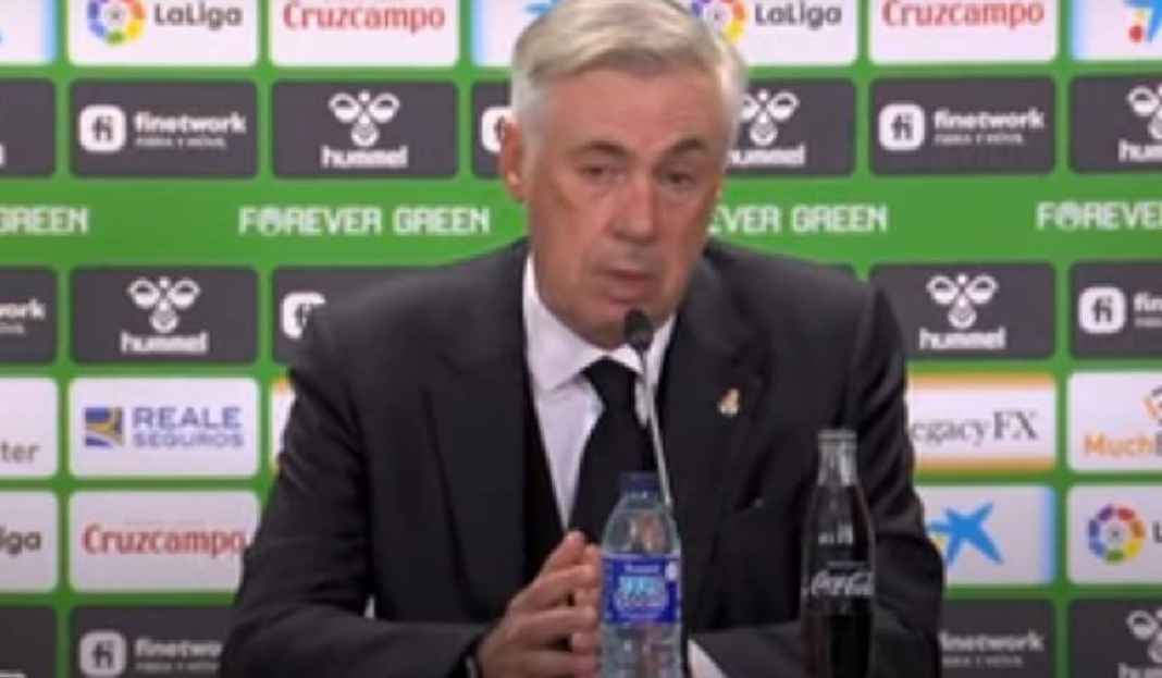 Carlo Ancelotti Konferensi Pers Usai Laga Kontra Real Betis Real Madrid Makin Sulit Kejar Barcelona, Carlo Ancelotti: Belum Nyerah Bro!