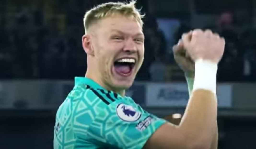 Ekspresi Aaron Ramsdale Usai Arsenal Menang Aaron Ramsdale Bongkar Rahasia Arsenal Gacor Banget di Liga Inggris Musim Ini, Apa Itu?