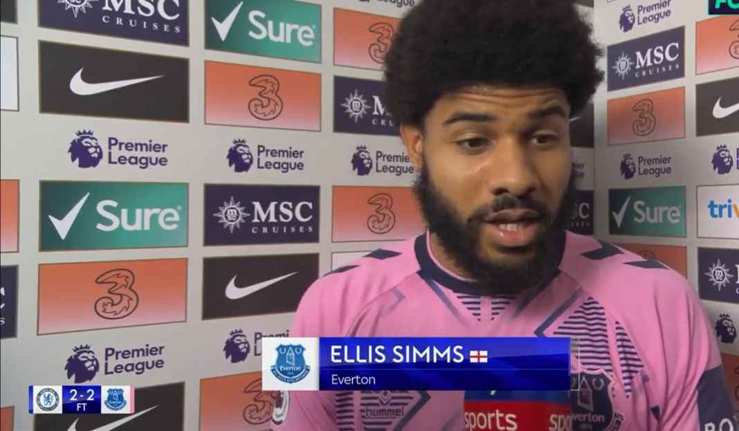Ellis Simms usai cetak gol pertama di liga Ellis Simms Ungkap Kebahagiaan Usai Cetak Gol Pertamanya Untuk Everton