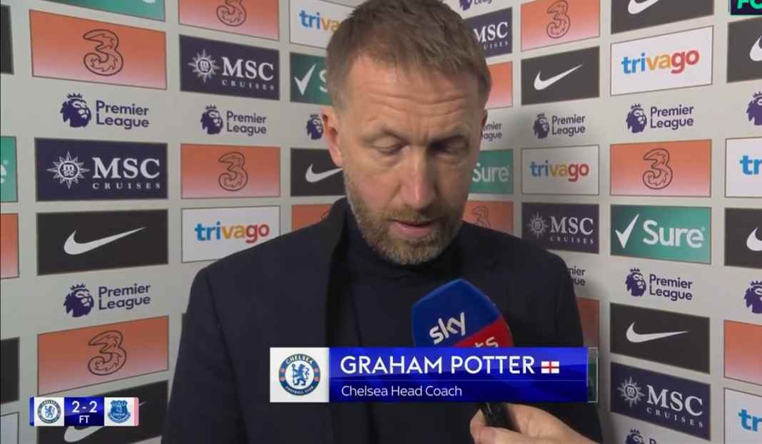 Graham Potter usai hasil imbang Chelsea Graham Potter Akui Para Pemain Chelsea Frustrasi Usai Gagal Menang Kontra Everton