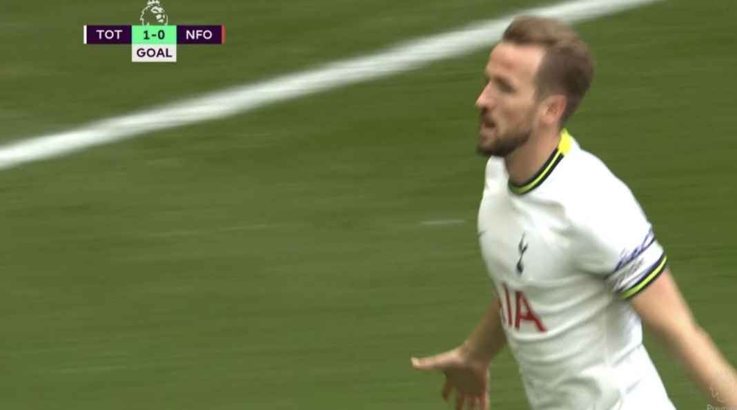 Harry Kane goal versus Nottingham Forest Harry Kane, Bukan Richarlison, Dua Gol Lawan Nottingham Forest, Perkuat Ranking Empat
