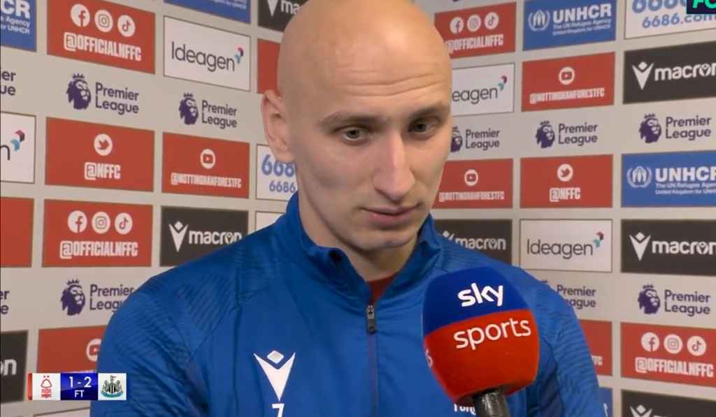 Jonjo Shelvey Kecewa Berat Nottingham Forest Kalah Melawan Mantan Klubnya