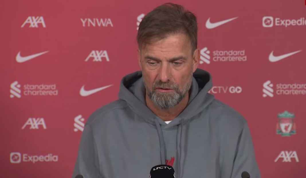 Jurgen Klopp di konferensi pers Liverpool vs Wolves Jurgen Klopp Minta Liverpool Meningkat Jelang Pertandingan Kontra Wolves