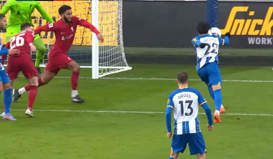 Kaoru Mitoma saat cetak gol ke gawang Liverpool Manchester United Diminta Singkirkan Jadon Sancho, Ganti Dengan Winger Brighton