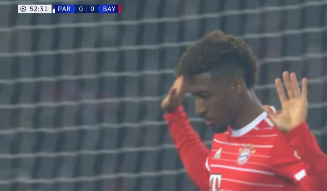 Kingsley Coman saat jebol gawang PSG Prediksi Bayern Munchen vs Paris Saint-Germain, Die Roten Sangat Dominan Atas Les Parisiens