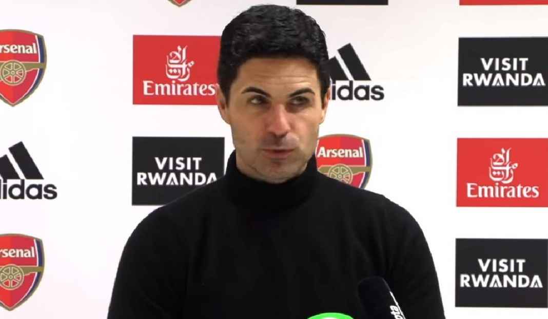 Mikel Arteta Sedang Konferensi Pers Setelah Arsenal Menang Kontra Everton Arsenal Sikat Everton, Mikel Arteta: Nggak Gampang Raih Kemenangan!