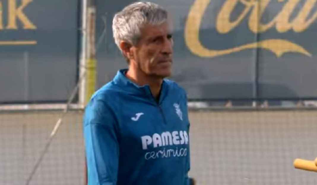 Quique Setien Sedang Memimpin Latihan Villarreal Quique Setien di Ambang Pemecatan, Villarreal Incar Pelatih Ini