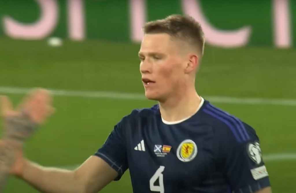 Scott McTominay Usai Mencetak 2 Gol ke Gawang Spanyol