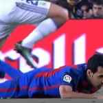 Sergio Busquets di Sebuah Laga El Clasico