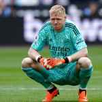 Aaron Ramsdale kiper Arsenal usai melakukan blunder melawan Southampton